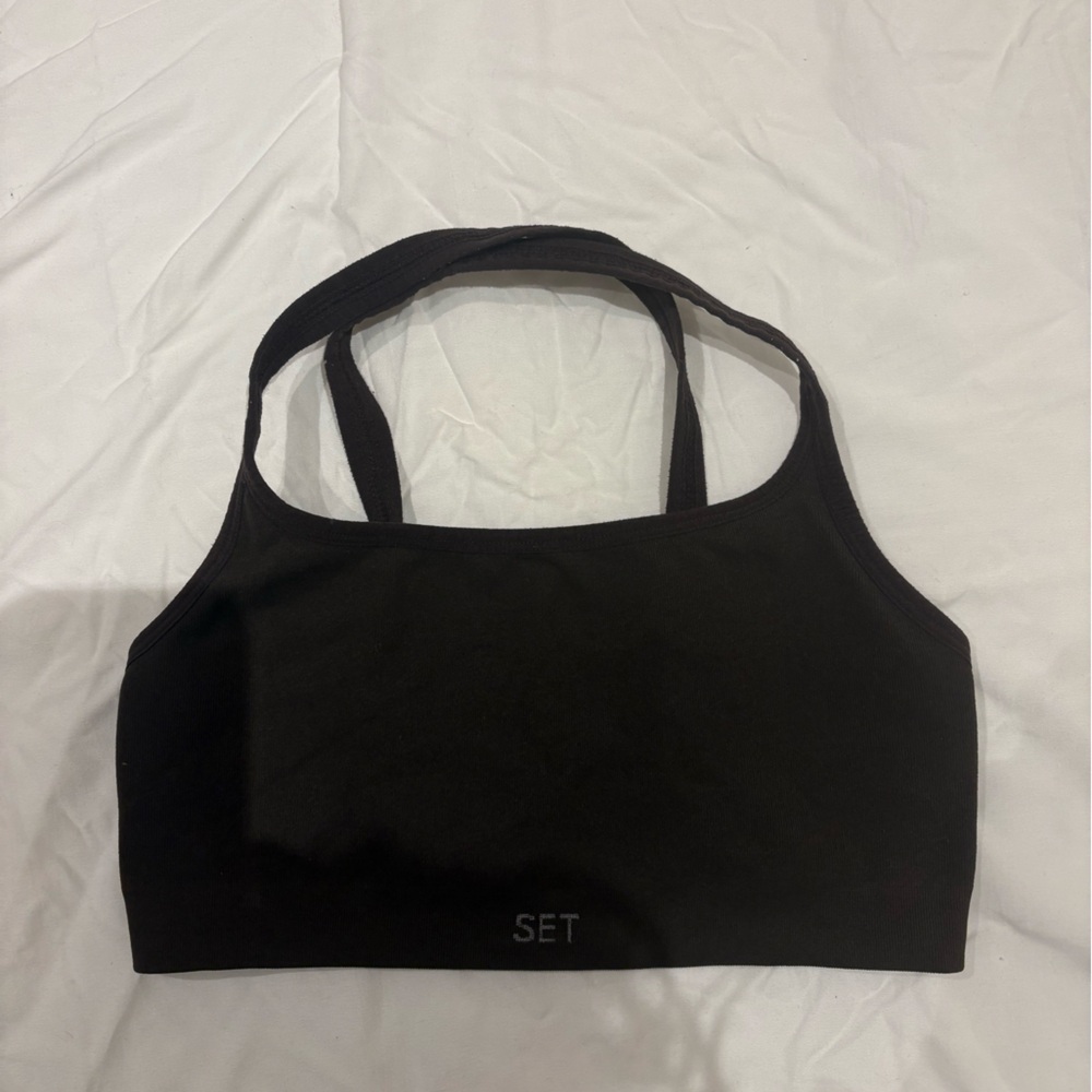 Chocolate brown set active bra